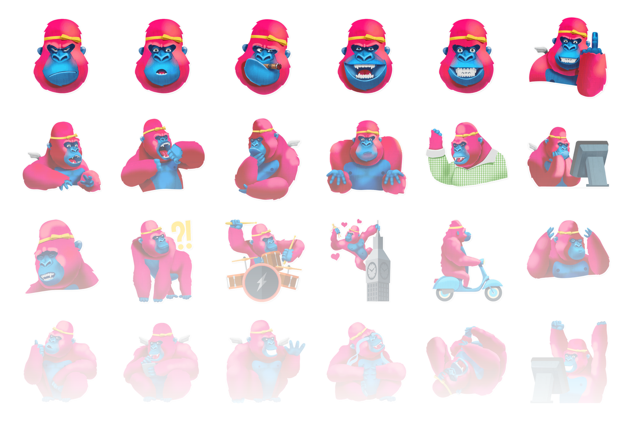Pink Gorilla - Stickerpipe